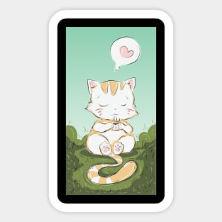 coffee cat design Sticker